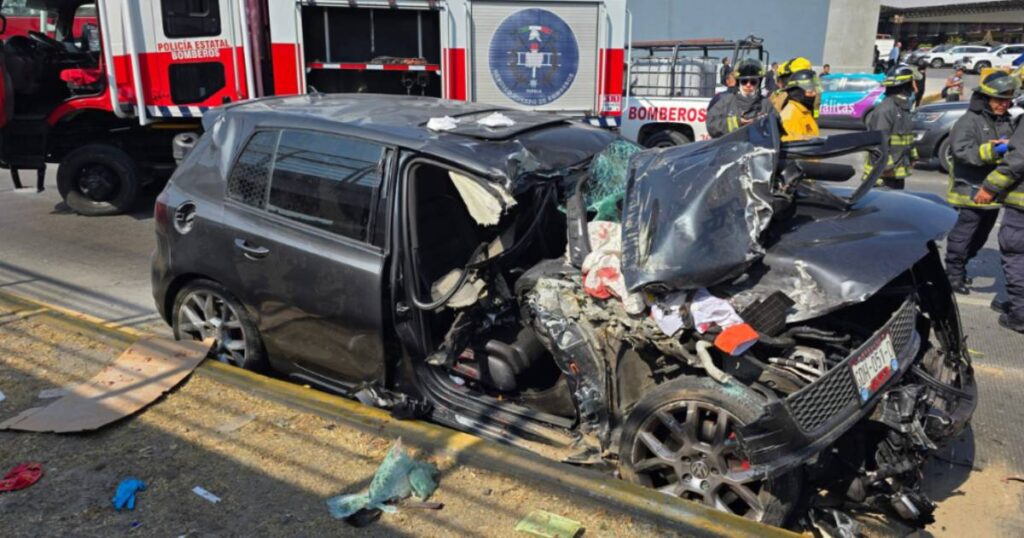 Sube a dos el número de fallecidos por choque múltiple en Vía Atlixcáyotl