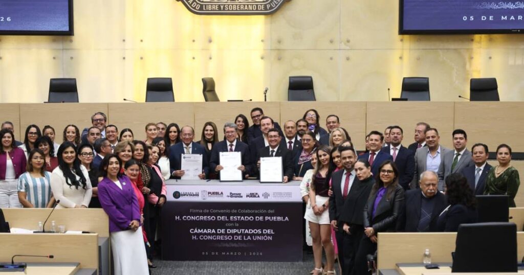 Congreso de Puebla firma primer convenio de colaboración con Cámara de Diputados