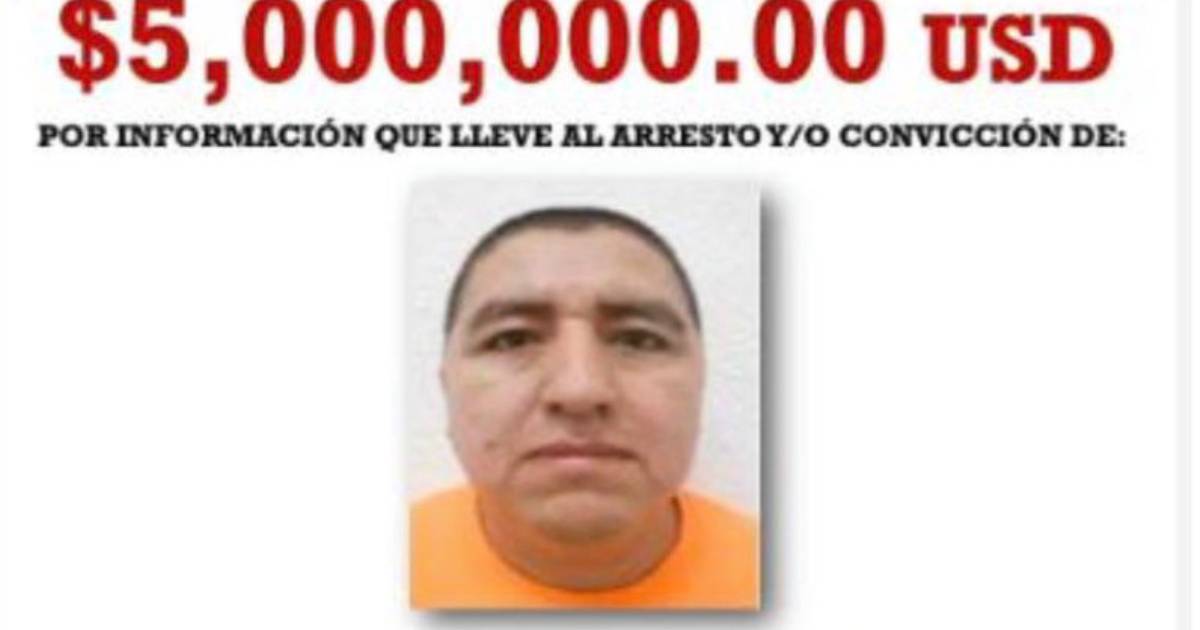 Recompensa de 5 millones de dólares por información de "El Jardinero"