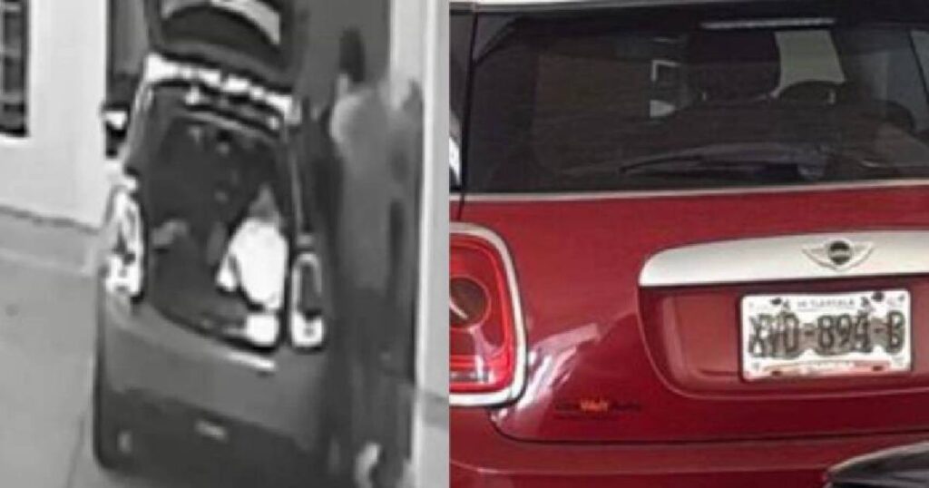 Localizan Mini Cooper rojo donde subieron a Blanca Adriana, tras acudir a una clínica de Calzada Zavaleta