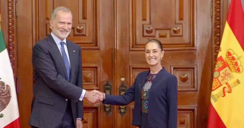 Sheinbaum recibe a Felipe VI y pone fin a siete años de tensiones con España
