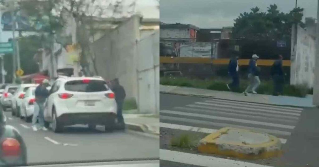 Video exhibe asalto a conductor en la capital poblana